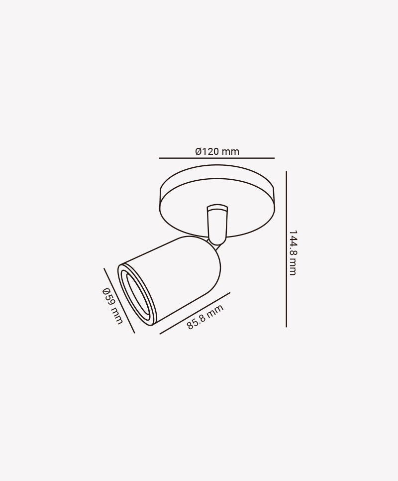 Spot Base Direcionavel 7W 6500K Branco Bivolt