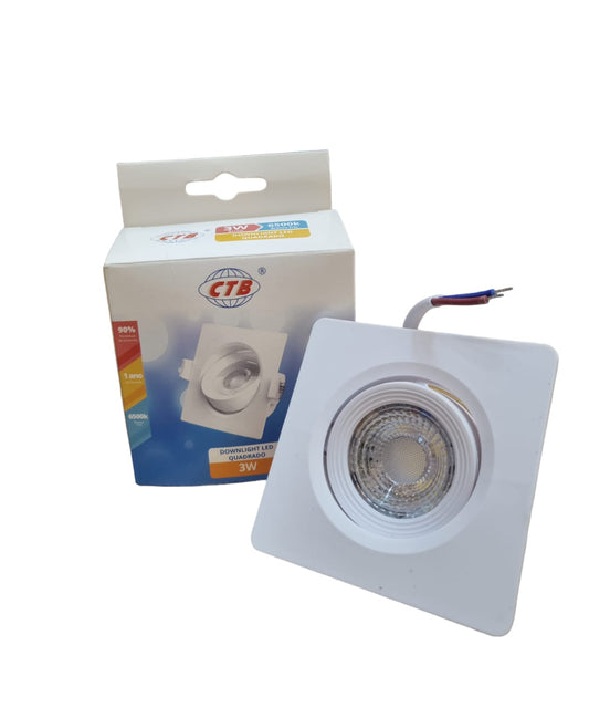 Foco empotrable Led Blds-3Cs Bf(Cob)(Cuadrado)