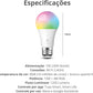 Ekaza Iluminacao Lampada Led Inteligente 15W(Branco)+4W (Rgb)