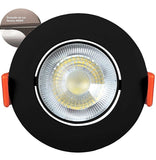 Spot Easy Led Embutir Redondo 630 Lúmens 7W Bivolt 8,5 Cm Preto Llum Bronzearte