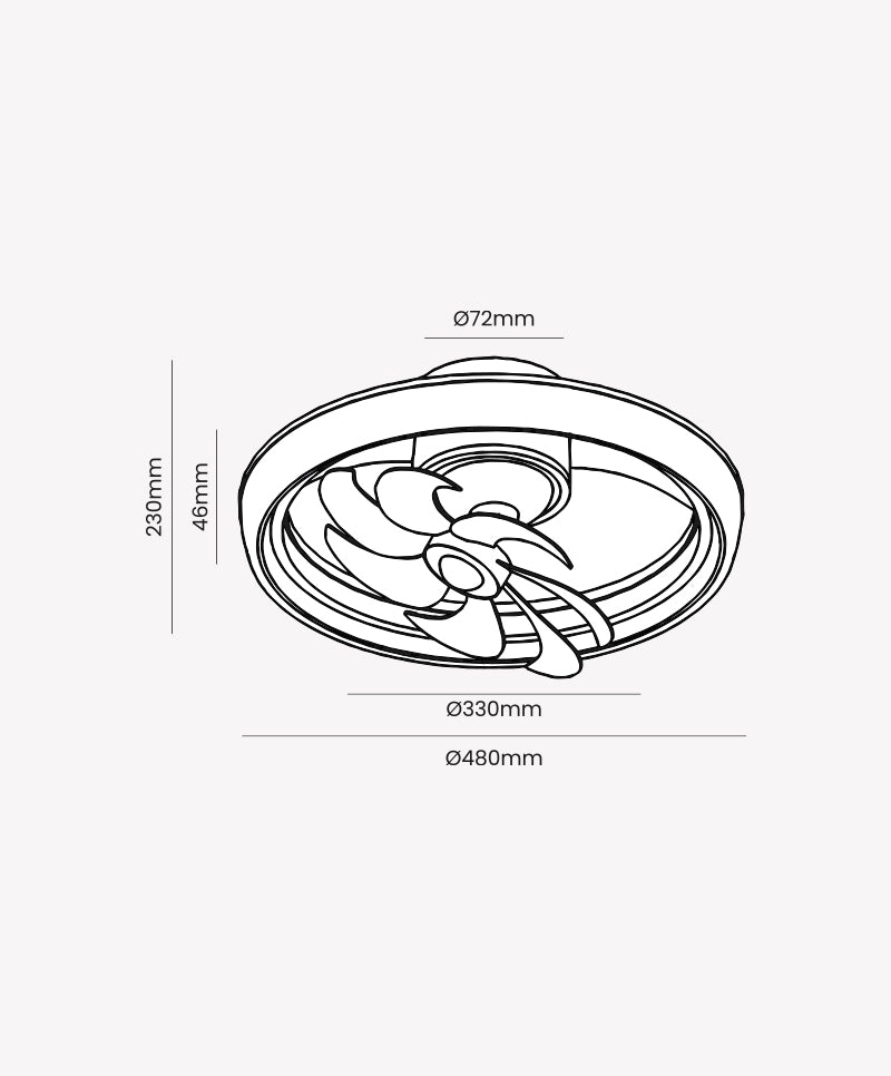 VENTILADOR AIR RING ORBITAL 40W MULTICOR BIVOLT