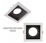 Embutido Recuado Spot Bers-Par20-Br/Pt