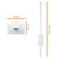 Arandela Retiline Single Led 12W Bc Bivolt