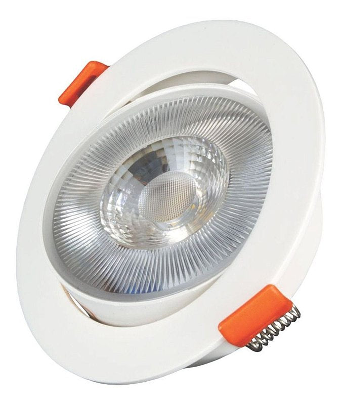 Spot Led Easy Led Embutir Redondo 960 Lúmens 12W Bivolt 10,5 Cm Branco Llum Bronzearte