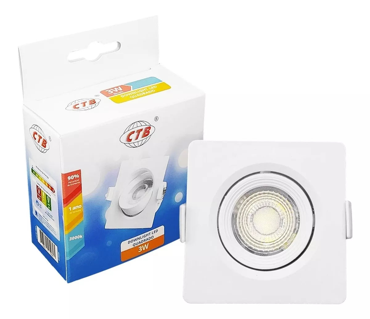 Downlight Led Blds-3Cs Bq(Cob)(Quadrado)