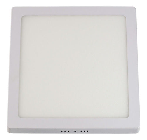 Painel Home Led Sobrepor Quadrado 1850 Lúmens 4000K Branco Neutro 24W Bivolt 28,5X28,5 Branco Llum Bronzearte