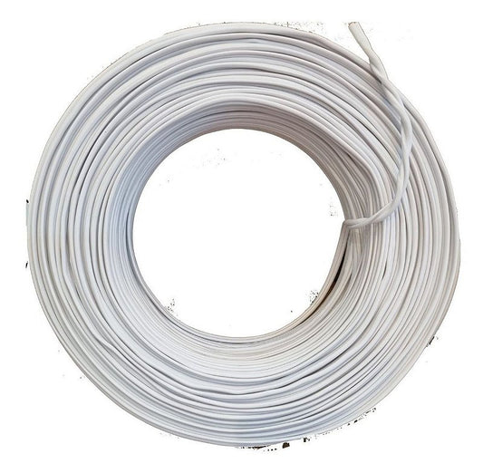 Cabo Coaxial Bipolar Cftv Full Hd Slim 75 Ohms 4Mm Pvc 67% 100Mts Branco Connect Cable