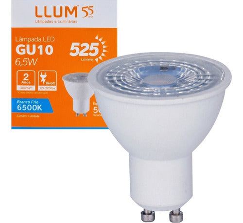 Lampada Led Par16 Gu10 525 Lumens 6500K Branco Frio 6,5W Bivolt Llum Bronzearte