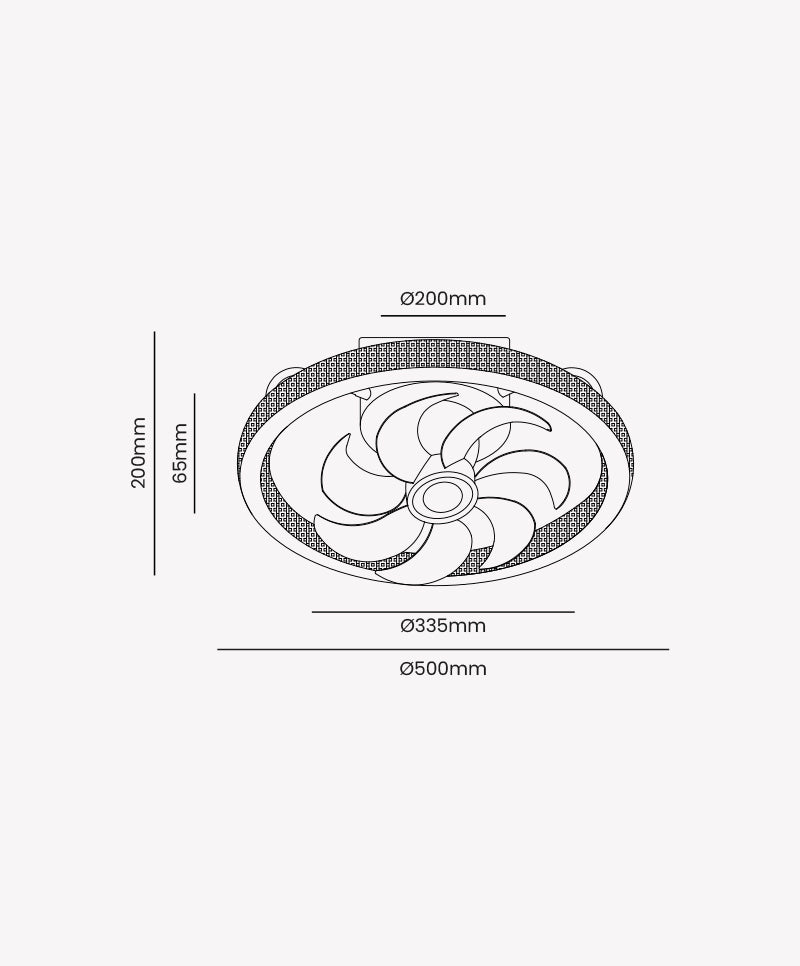 VENTILADOR AIR PRISMA 40W ORBITAL MULTICOR BIVOLT