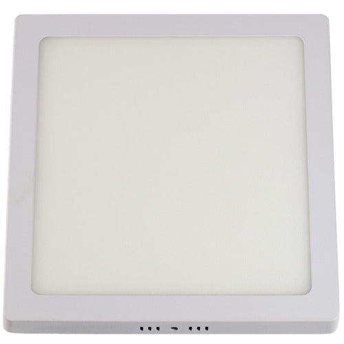 Painel Home Led Sobrepor Quadrado 1400 Lúmens 4000K Branco Neutro 18W Bivolt 21X21 Branco Llum Bronzearte