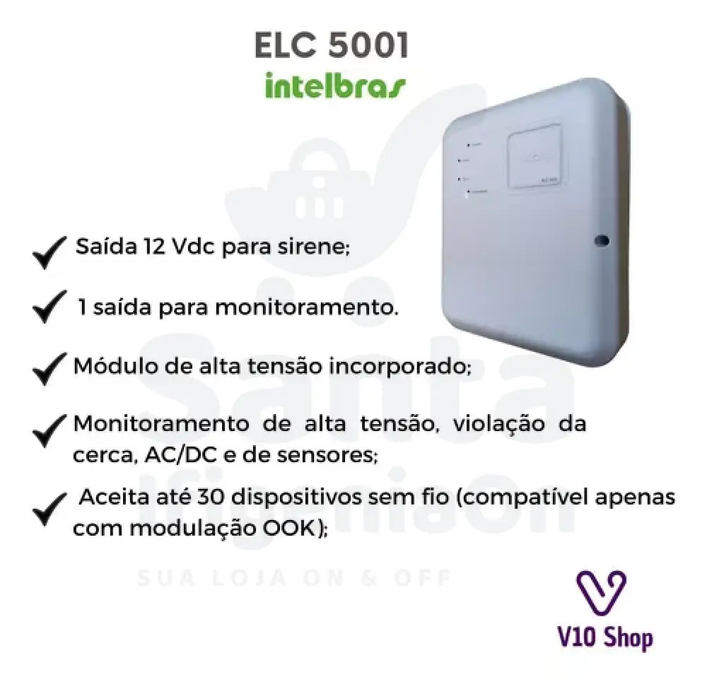 4550005 Intelbras Alarmes-Eletrificador High Power Elc 5001