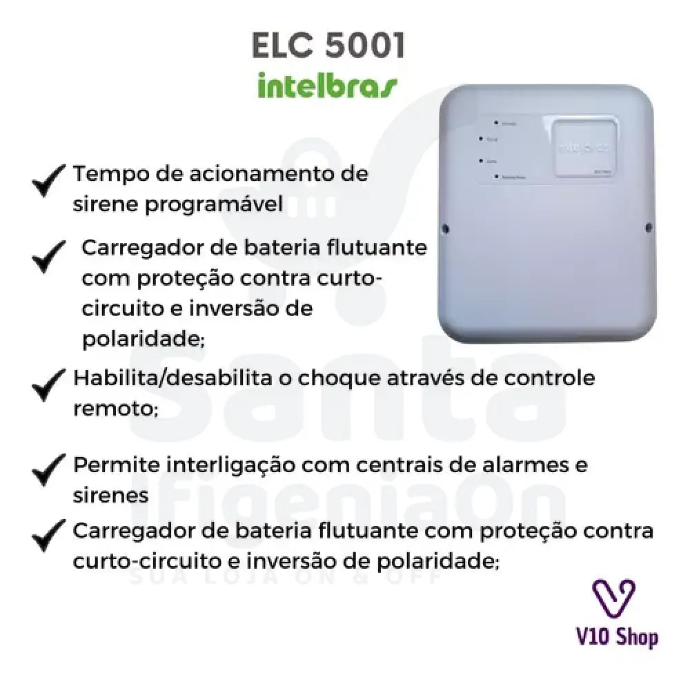 4550005 Intelbras Alarmes-Eletrificador High Power Elc 5001