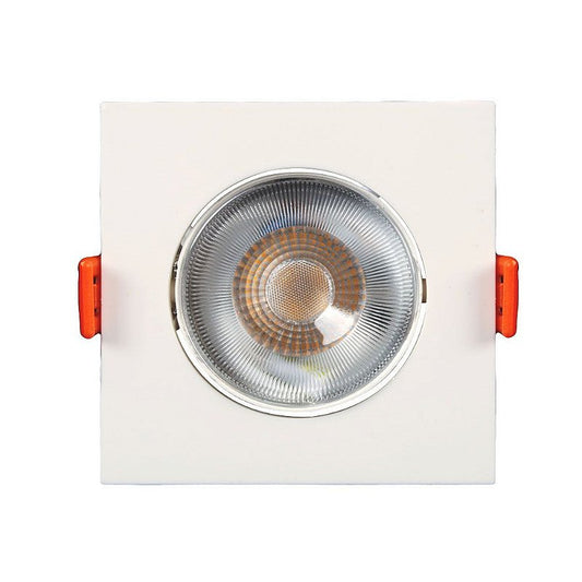 Spot Led Easy Led Embutir Quadrado 630 Lúmens 7W Bivolt 8,5 X 8,5 Branco Llum Bronzearte