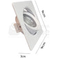 Foco empotrable Led Blds-7Cs Br/Bn(Cob)(Cuadrado)