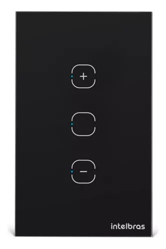 Interruptor Intelig Dimmer Izy Smart Touch 1 Tecla Ews 1001 Preto - Intelbras -