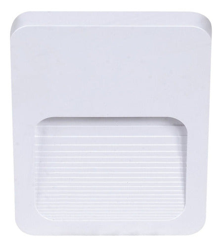 Balizador Wall Confort Sobrepor Quadrado 2W 3000K Bivolt Branco Llum Bronzearte