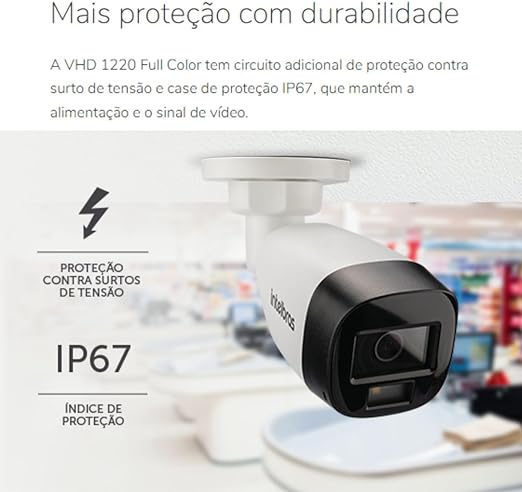 Camara Infra Multi-Hd Vhd 1220 B Ir 20M Lente 2.8Mm Full Color G7- Intelbras - Intelbras - Seguranca Eletronica