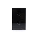 Interruptor Inteligente 4X2 Touch 2.5D Wi-Fi 2 Botao Preto