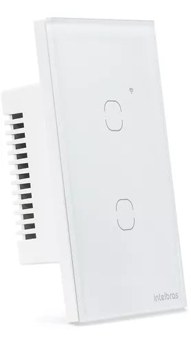 Interruptor Inteligente Izy Smart Wifi Touch 2 Teclas Ews 1002 Branco -Intelbras