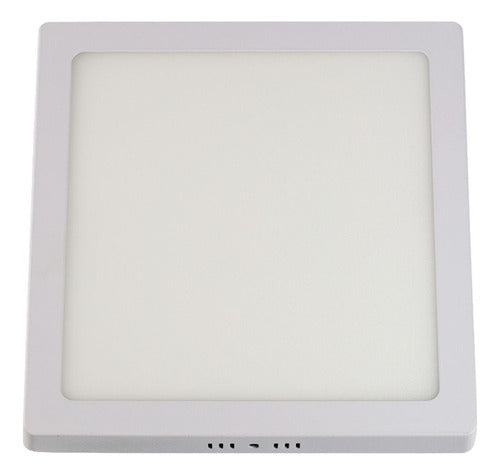 Painel Home Led Sobrepor Quadrado 2040 Lúmens 6500K Branco Frio 24W Bivolt 27,5X27,5 Branco Llum Bronzearte