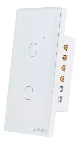 Interruptor Inteligente Izy Smart Wifi Touch 2 Teclas Ews 1002 Branco -Intelbras