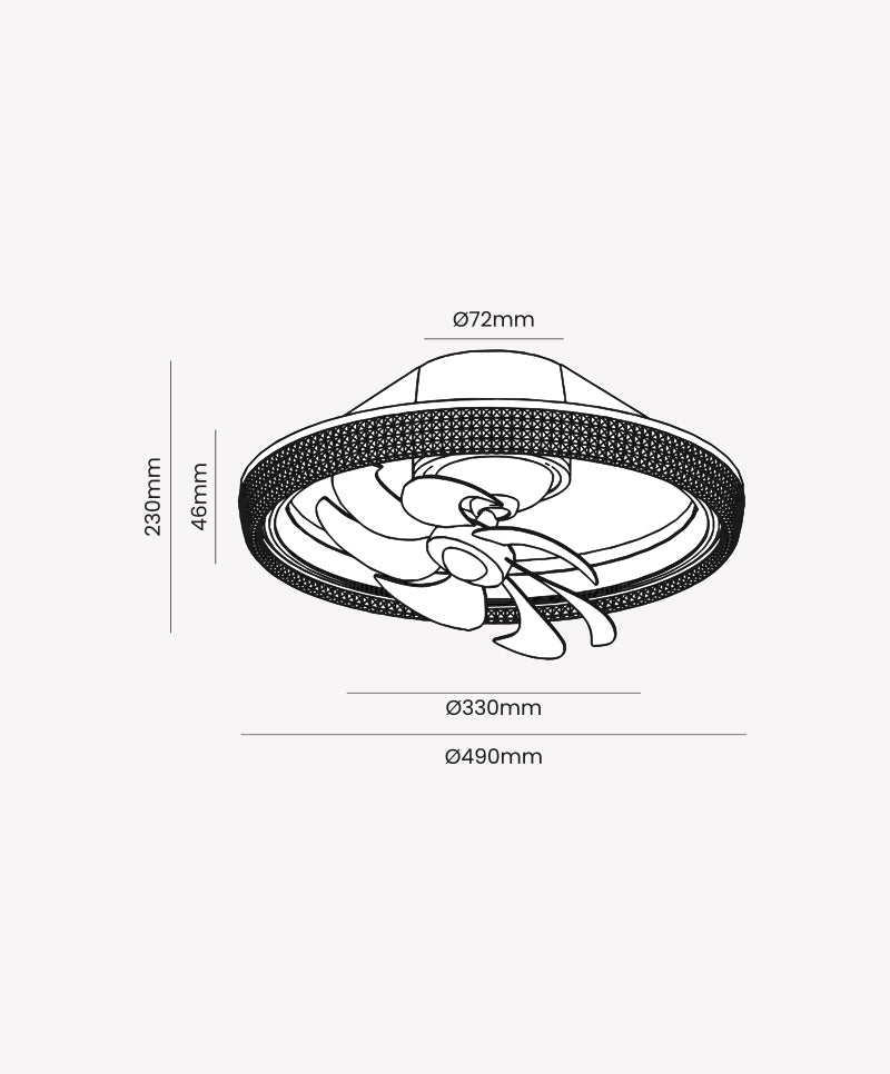 VENTILADOR AIR DIAMOND ORBITAL 40W MULTICOR BIVOLT