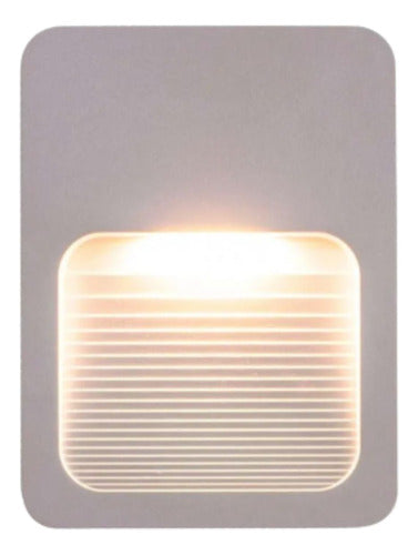 Balizador Sobrepor Wall Confort Externo Led 2W 3000K Bivolt Branco Llum Bronzearte