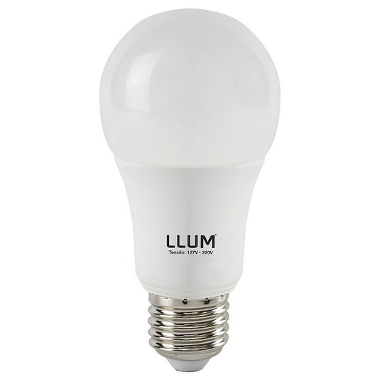 Lampada Led Bulbo A60 E27 1018 Lúmens 3000K Branco Quente 12W Bivolt 200° Llum Bronzearte