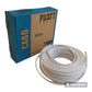 Cable Coaxial Bipolar Cftv Full Hd Doble Blindaje 75 Ohms 4Mm Pvc 80% 2X26 Awg 100Mts Cable Plastico Blanco