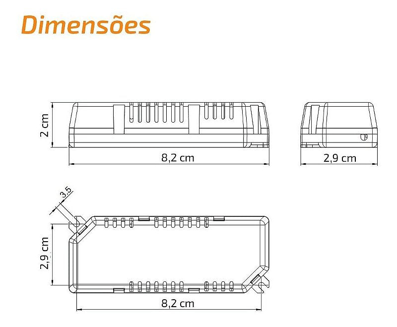 Driver Para Paineis Led 36W Retroiluminación Bivolt Branco Llum Bronzearte