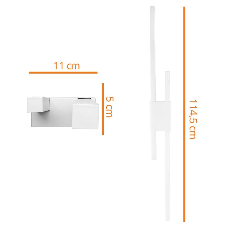 Arandela Retiline Double Led 24W Bc Bivolt