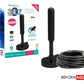 Antena Digital Com Imã Cabo 1,5M Primetech 360° Flex Adf-1