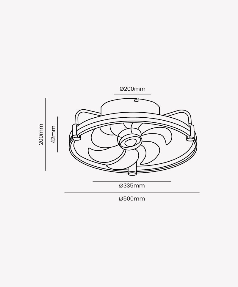 VENTILADOR AIR GOLDEN ORBITAL 40W MULTICOR BIVOLT