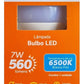 Lampada Led Bulbo E27 560 Lumens 6500K Branco Frio 7W Bivolt 200° Llum Bronzearte