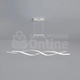 Infinity/B - Pendente Infinito Branco Cabo 2M 3500K Aluminio Com Borracha