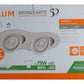 Architect Embutir Duas Luzes 1180 Lumens 4200K Branco Neutro 16W Branco Bivolt Llum Bronzearte