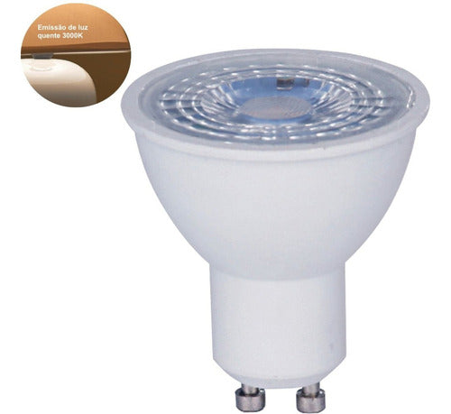 Lampada Led Dicroica Par16 Gu10 525 Lumens 3000K Branco Quente 6,5W Bivolt Llum Bronzearte